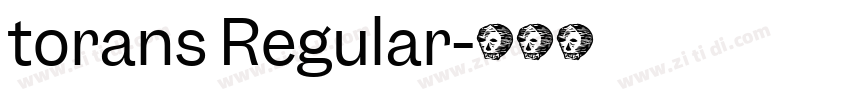 torans Regular字体转换